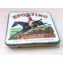Vintage Sporting Cigarettes Tin