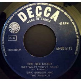 Eric Burdon And The Animals - See See Rider (See What You've Done) / Help Me Girl (EP)