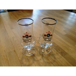 2 Glasses of Ratsherrn Pilsener Beer 0.2 L