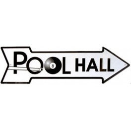 Μεταλλική Πινακίδα Pool Hall  