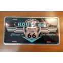 Metal Licence Plate Route 66