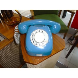 Vintage Blue Rotary Telephone