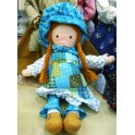 Original Vintage Holly Hobbie Cloth Rag Doll