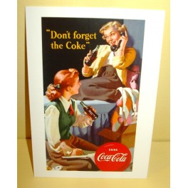 Coca-Cola Don't Forget the Coke Postcard