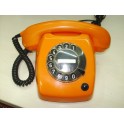 1970's Rotary Dialing Telephone (Orange)