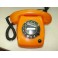 1970's Rotary Dialing Telephone (Orange)