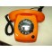 1970's Rotary Dialing Telephone (Orange)