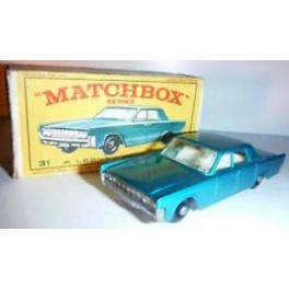 Lesney Matchbox Series No 31 Lincoln Continental Boxed 1966