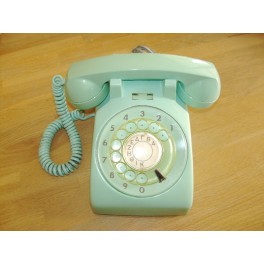 Vintage Rotary Dialing Telephone ( Bright Green)