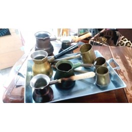 Antique Bronze & Copper Coffee Pots